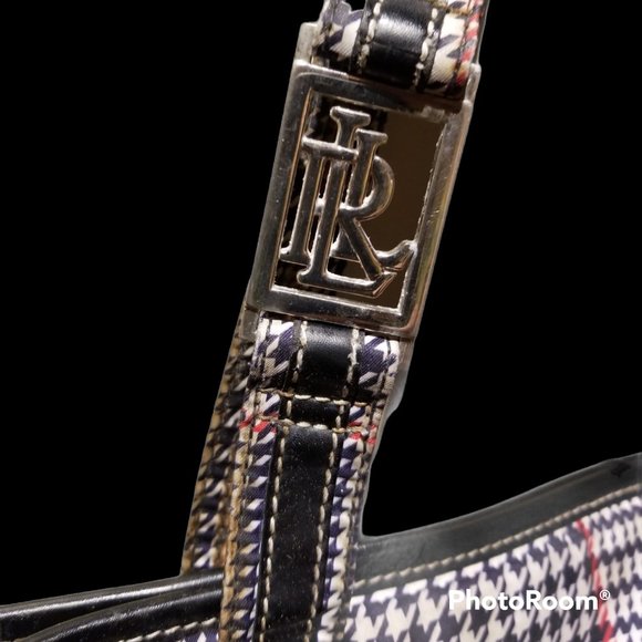 LAUREN RALPH LAUREN Houndstooth Tote (12" X 13") - Picture 6 of 6
